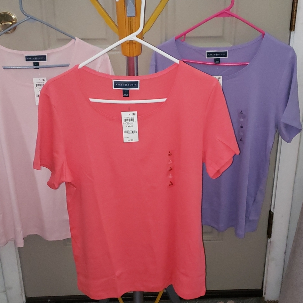 Karen Scott woman shirts all three together $24